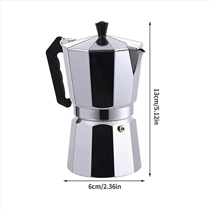Stovetop Espresso Maker Coffee Pot For Great Flavored Espresso For Electric Stovetop