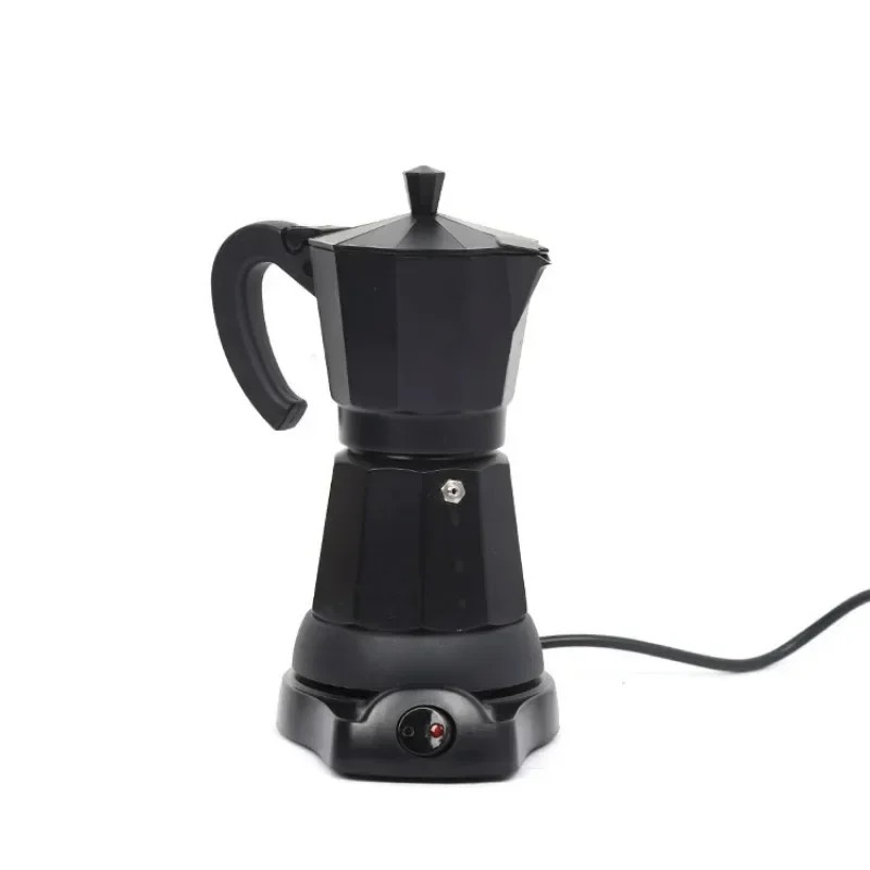 220v/110V 300ml Aluminum Electric Moka Pot 6 Cups Italian Espresso Maker Fast and Convenient Electric Coffee Pot Barista Tools