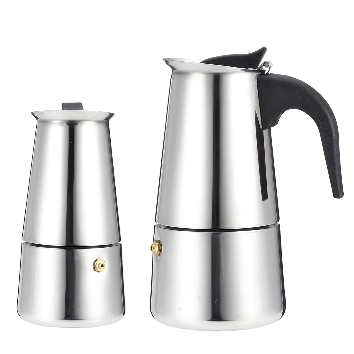 200/450ml Portable Stainless steel moka pot Espresso coffee pot with small Electric stove Filter Percolator Coffee Kettle Pot