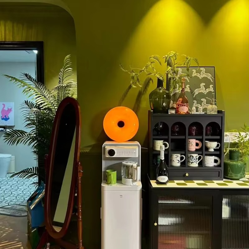 Bauhaus Table Lamps USB Plug Bedroom Bedside Lamps Wall Lamps Donut Ambiance Lamps Living Room Restaurant Decorative Lighting
