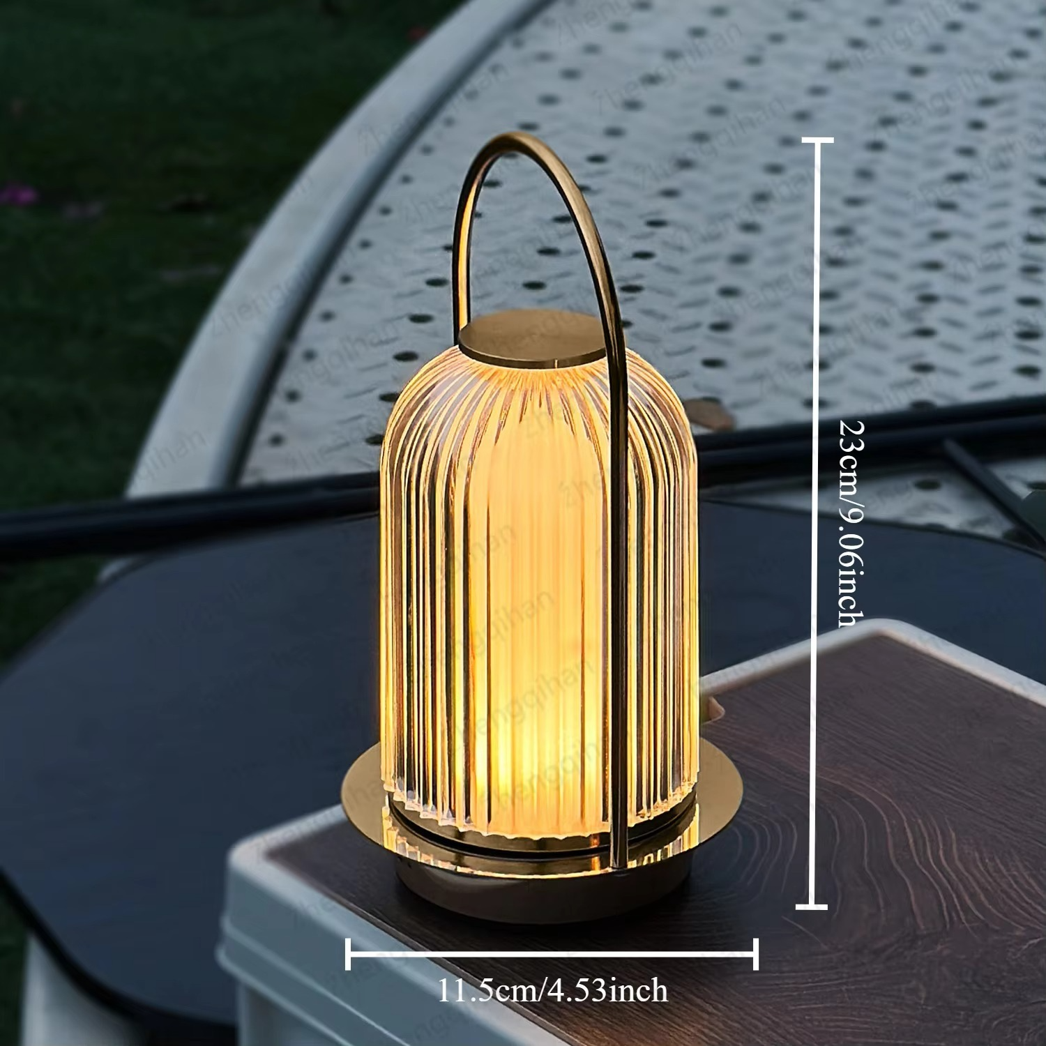 Wireless Table Lamp Rechargeable Portable Bedroom Bedside Touch Crystal Desk Lamp Night Light LED Decor Lights for Bar Coffee