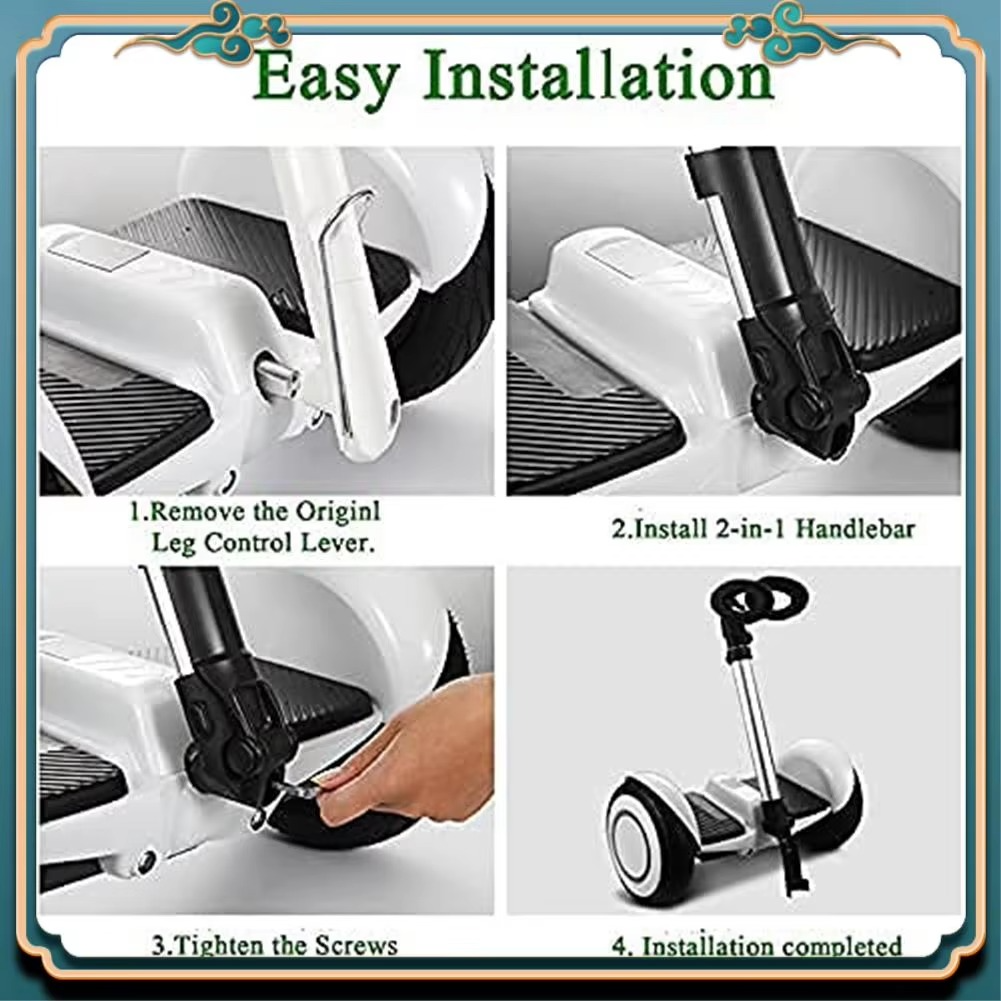 Latest Handlebar Suitable For Segway Ninebot Minipro Minilite Hoverboard Adjustable Three-In-One Function Pressure Handle