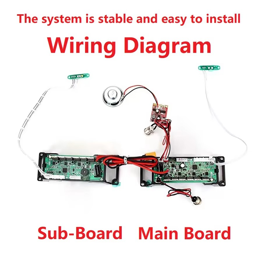A set of 36V-48V dual system electric balance scooter hoverboard motherboard controller with bluetooth board control board