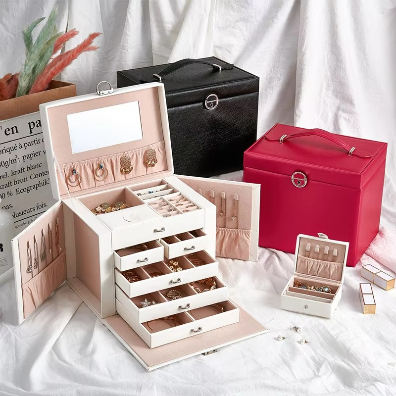 Large jewelry box Storage box storage boxes Vanity organizer jewelers for jewelry organizer Jewelry organizer home organizer
