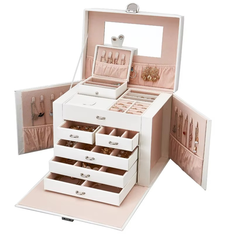Large jewelry box Storage box storage boxes Vanity organizer jewelers for jewelry organizer Jewelry organizer home organizer