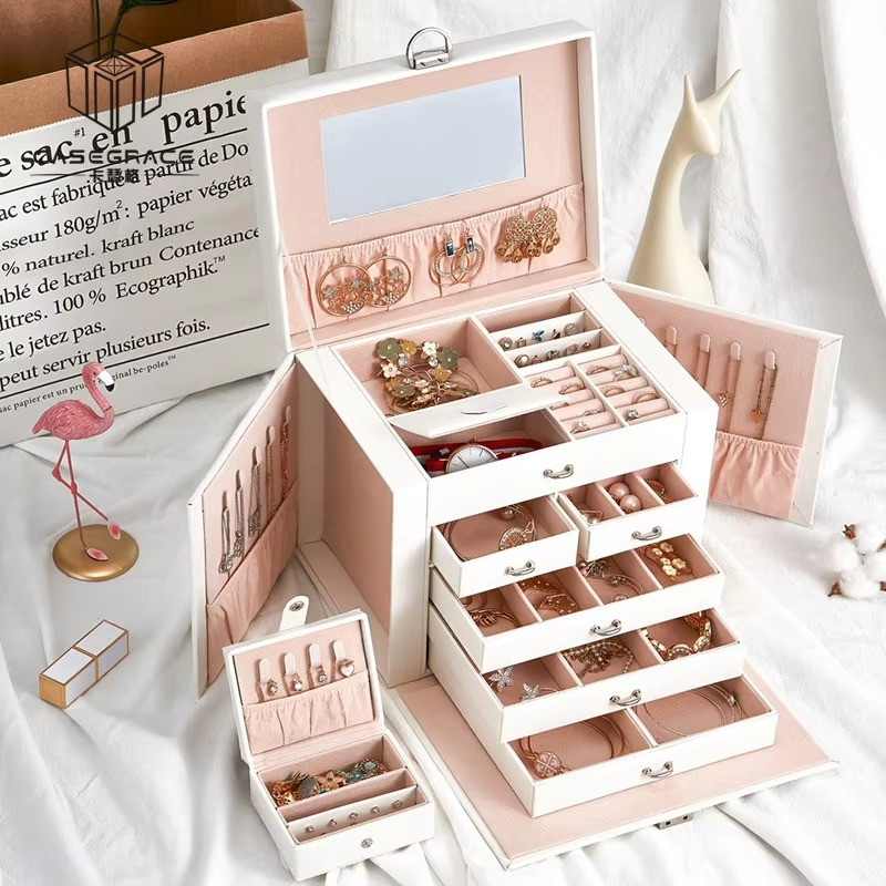Large jewelry box Storage box storage boxes Vanity organizer jewelers for jewelry organizer Jewelry organizer home organizer