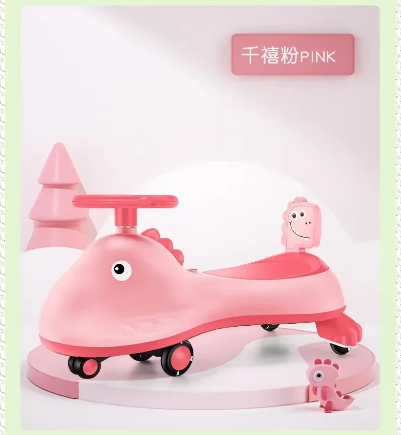 LED Sound Kids' Swing Car balance car Anti-rollover Anti-backward Strong load-bearing children birthday toy best gift