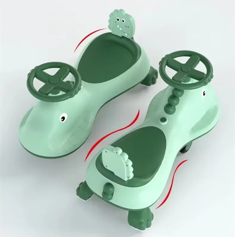 LED Sound Kids' Swing Car balance car Anti-rollover Anti-backward Strong load-bearing children birthday toy best gift