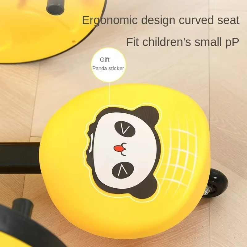 Minimalist Kids Balance Car –360° Free Steering Hand Trolley Outdoor Sense Training Equipment Kindergarten Sports Toys Hand Cars