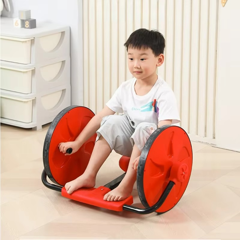 Minimalist Kids Balance Car –360° Free Steering Hand Trolley Outdoor Sense Training Equipment Kindergarten Sports Toys Hand Cars