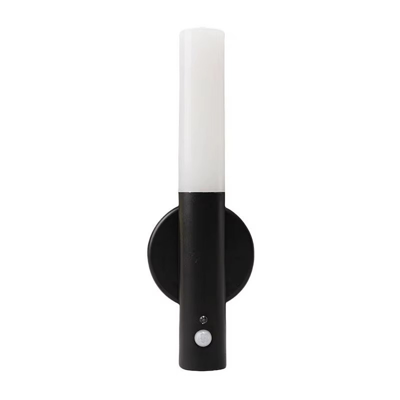 LED 1200mAh Battery Black Wall Lamp Indoor Led Magnetic Portable Lamp Charge For Hallway Bedroom Motion Sensor Light Stairwell