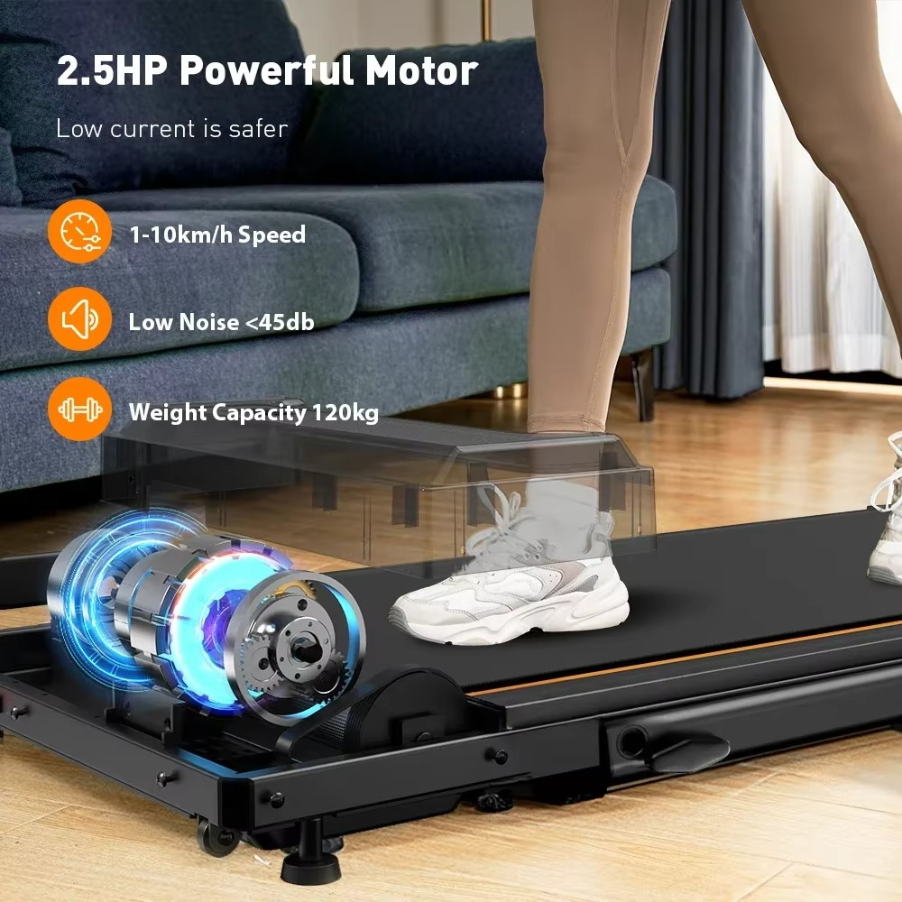 IFT51 2 in 1 Treadmill, Max Speed 1-10km/h Electric Treadmill, Installation Free, Home Workout Running Jogging Machine