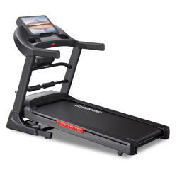 Mutifunctional Foldable Electric Treadmill Home Gym with LCD Screen, 67cm Running Belt, Bluetooth, 20 Levels Slope