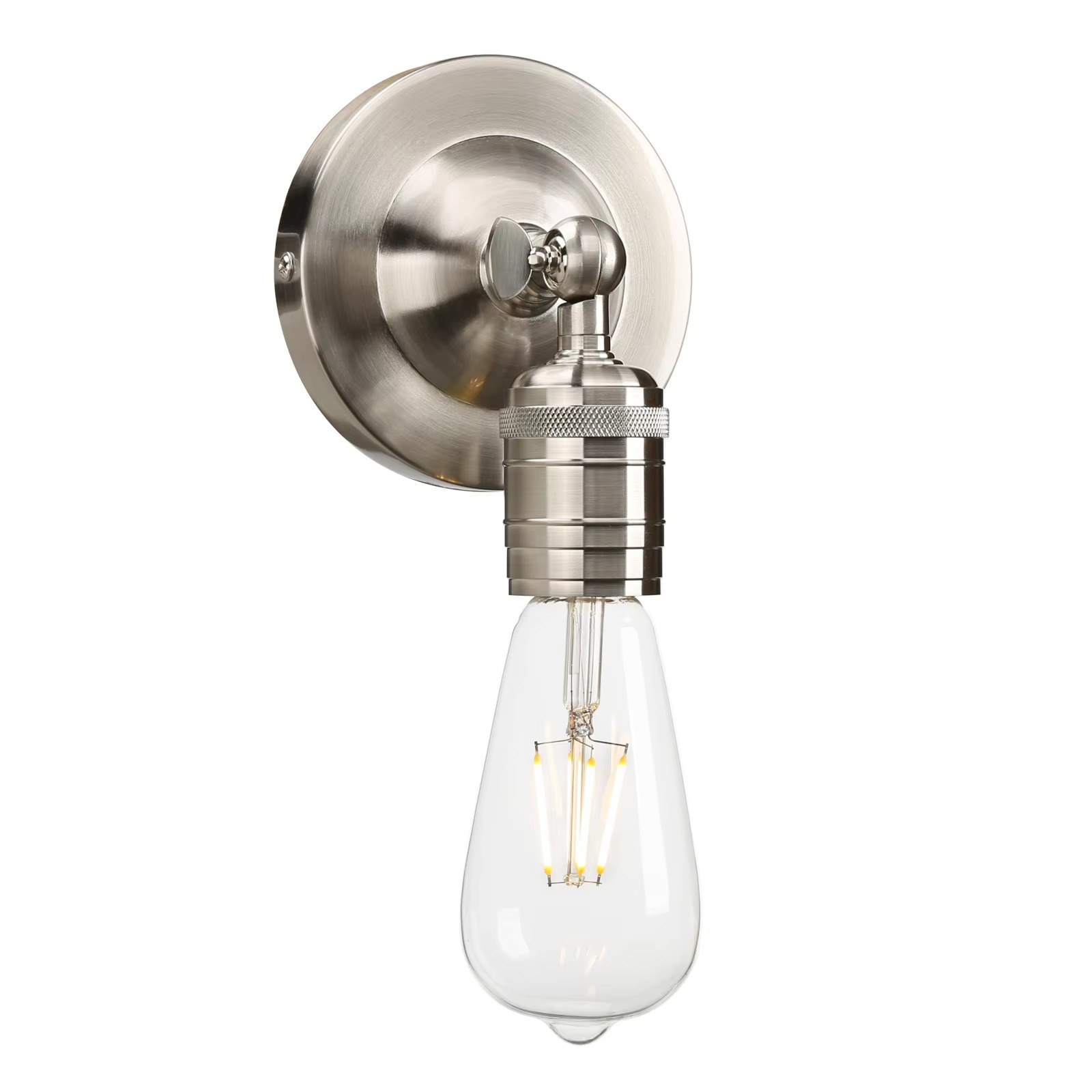 Phansthy Vintage Industrial Metal Wall Sconce Lighting 180 Degree Adjustable Wall Lamp Bed Room Study Foyer Kitchen Dining Room