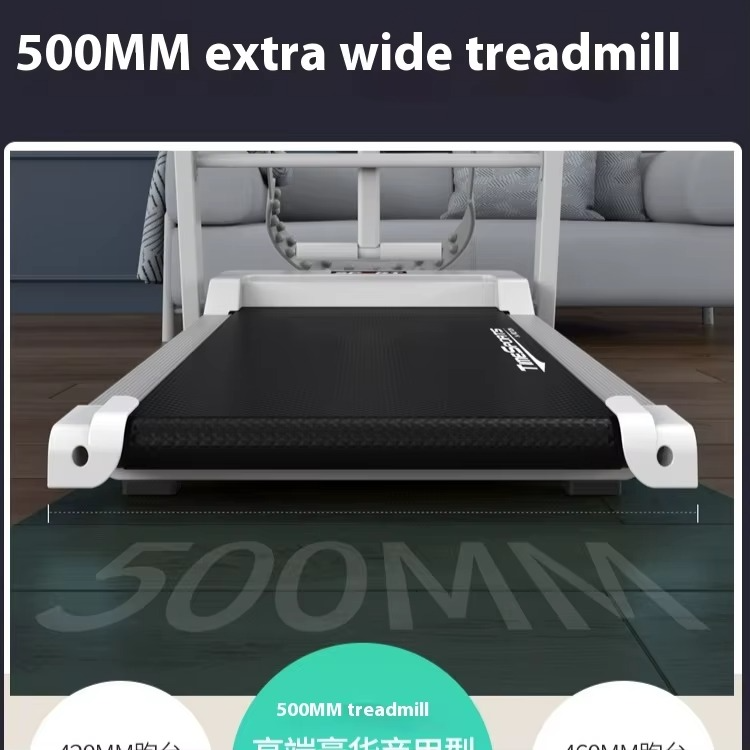 Small Multi-Functional Foldable Treadmill For Home Gym Use Silent Walking & Climbing Electric Motor Manual Folding LCD Display