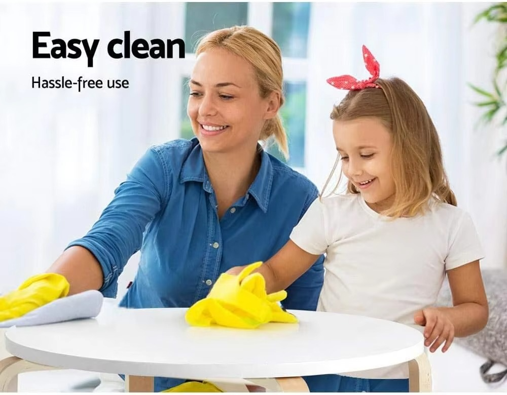 Kids Table and Chairs Set, Children Study Chair Desks Dining Tables Drawing Eating Painting Learning Activity Play Setting Home