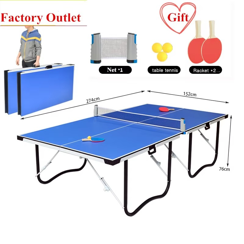 Folding Table Tennis Table With Pulley