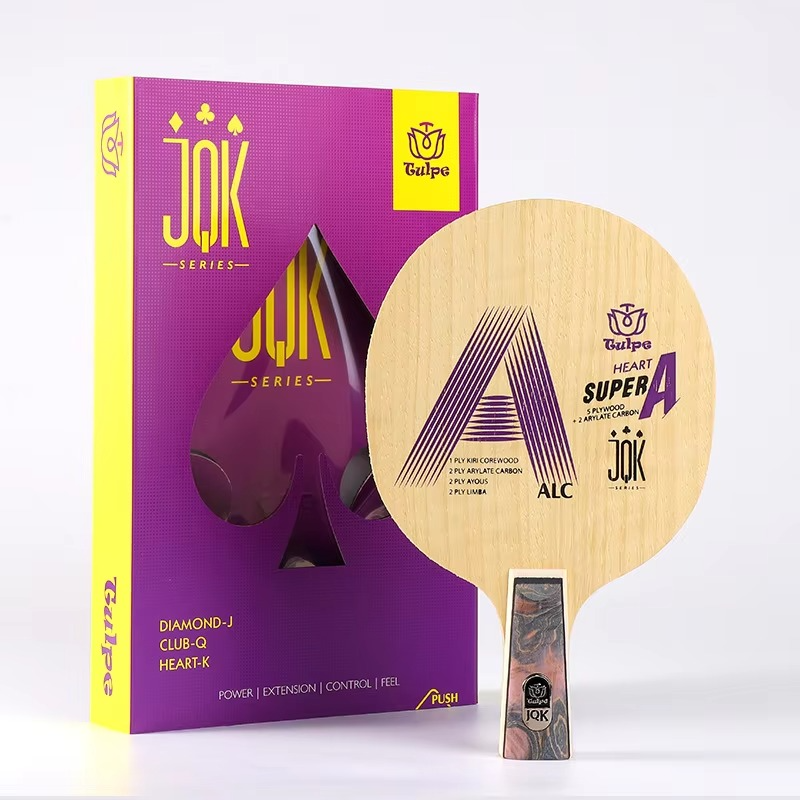 TULPE Table Tennis Racket Blade with Arylate-Carbon Ping Pong Racket Blade 5 Wood 2 Carbon for Arc-Spin Technology