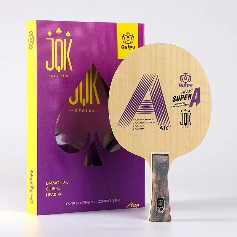 TULPE Table Tennis Racket Blade with Arylate-Carbon Ping Pong Racket Blade 5 Wood 2 Carbon for Arc-Spin Technology