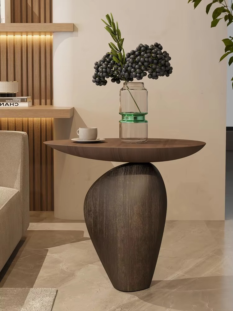 Home Decor Creative Cobblestone Side Table Living Room Sofa Corner Tables Nordic Coffee Tables Tea Tables Bedroom Bedside Table