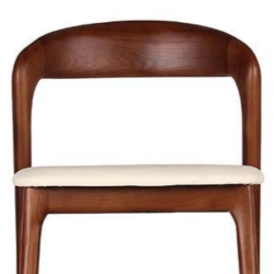Solid Wood Nordic Backrest High Bar Stools Luxury Creative Solid Color Bar Stools Leather Seat Modern Simple Home Furniture