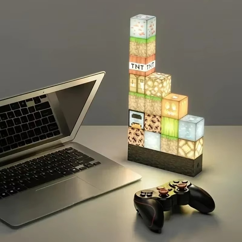Brownstone LED Light USB Charging Table Lamp Room Decoration Light Children's Birthday Gift Toy Lamp Bedroom Decoration MC Lamp