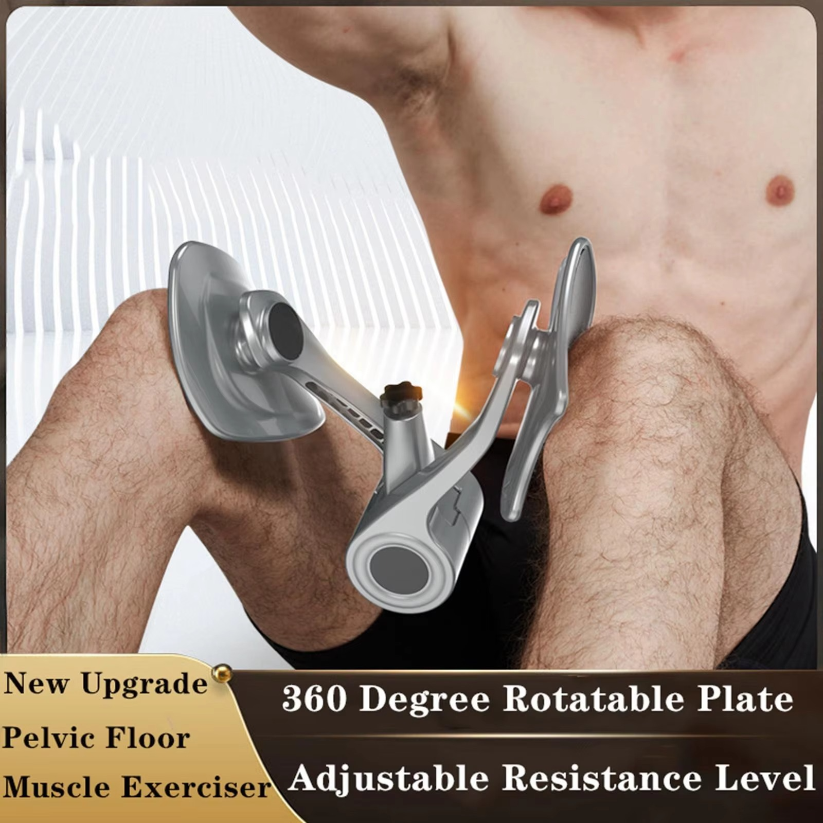 Thigh Exerciser with Counter Leg Exercise Machine Muscle Strengthening Toner