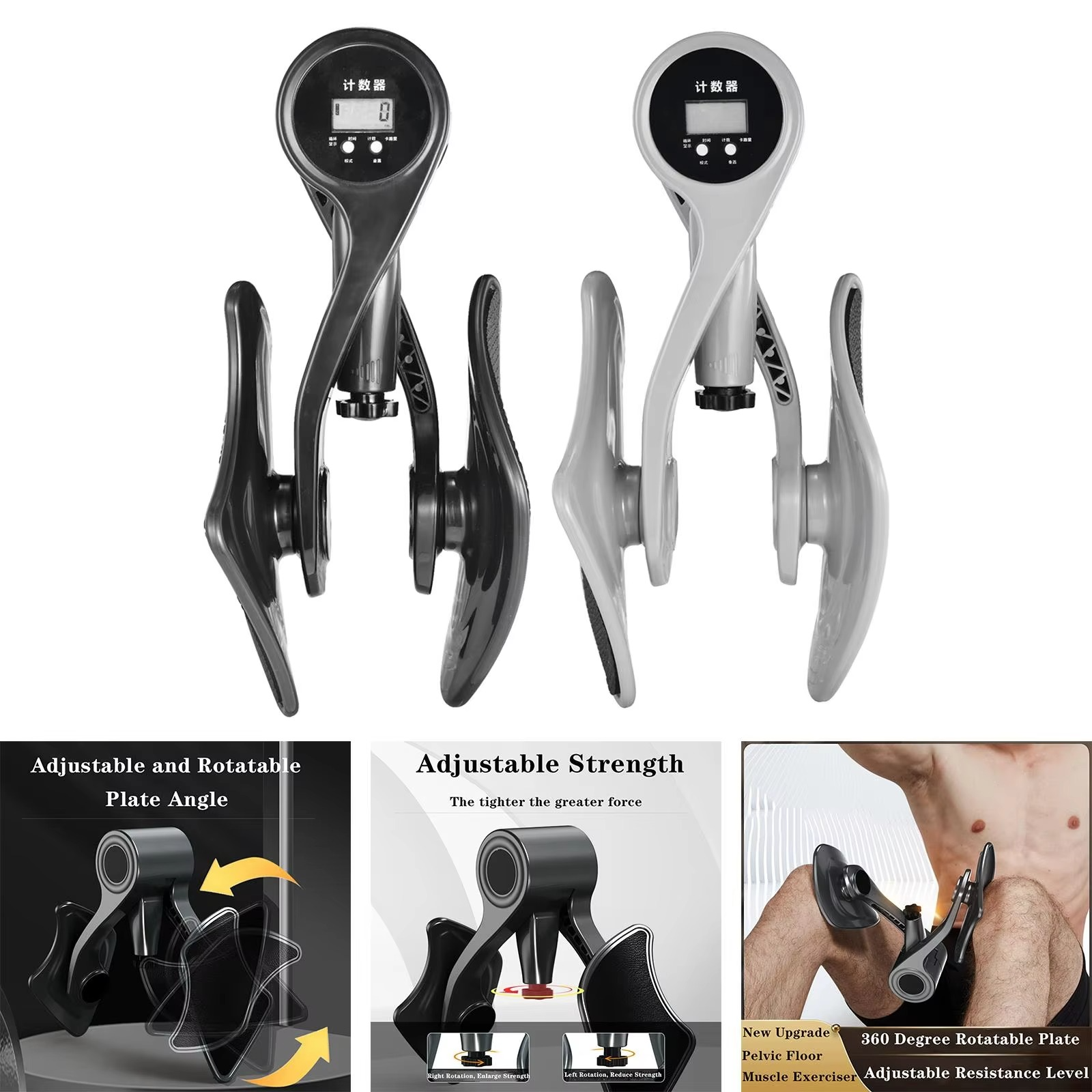 Thigh Exerciser with Counter Leg Exercise Machine Muscle Strengthening Toner
