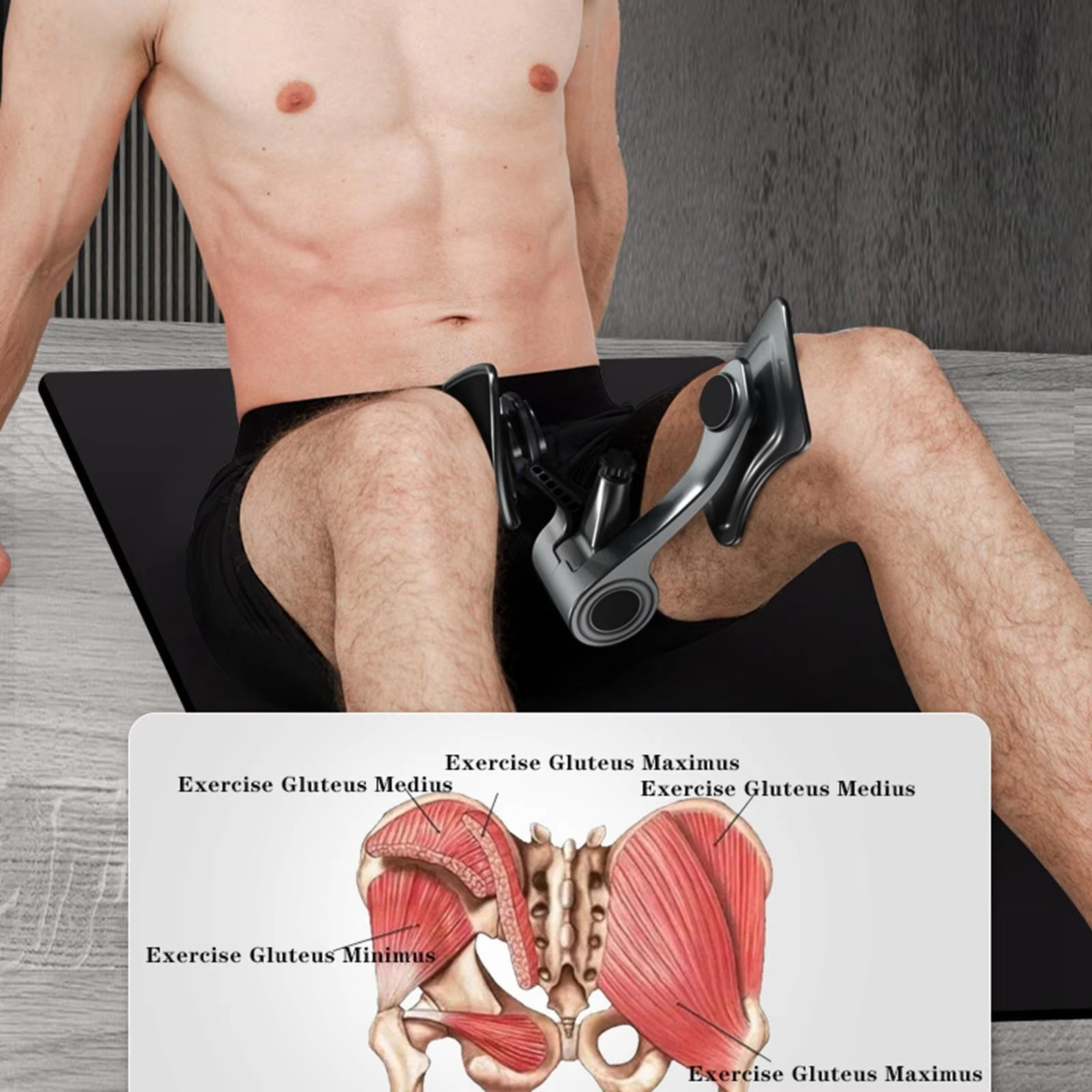 Thigh Exerciser with Counter Leg Exercise Machine Muscle Strengthening Toner