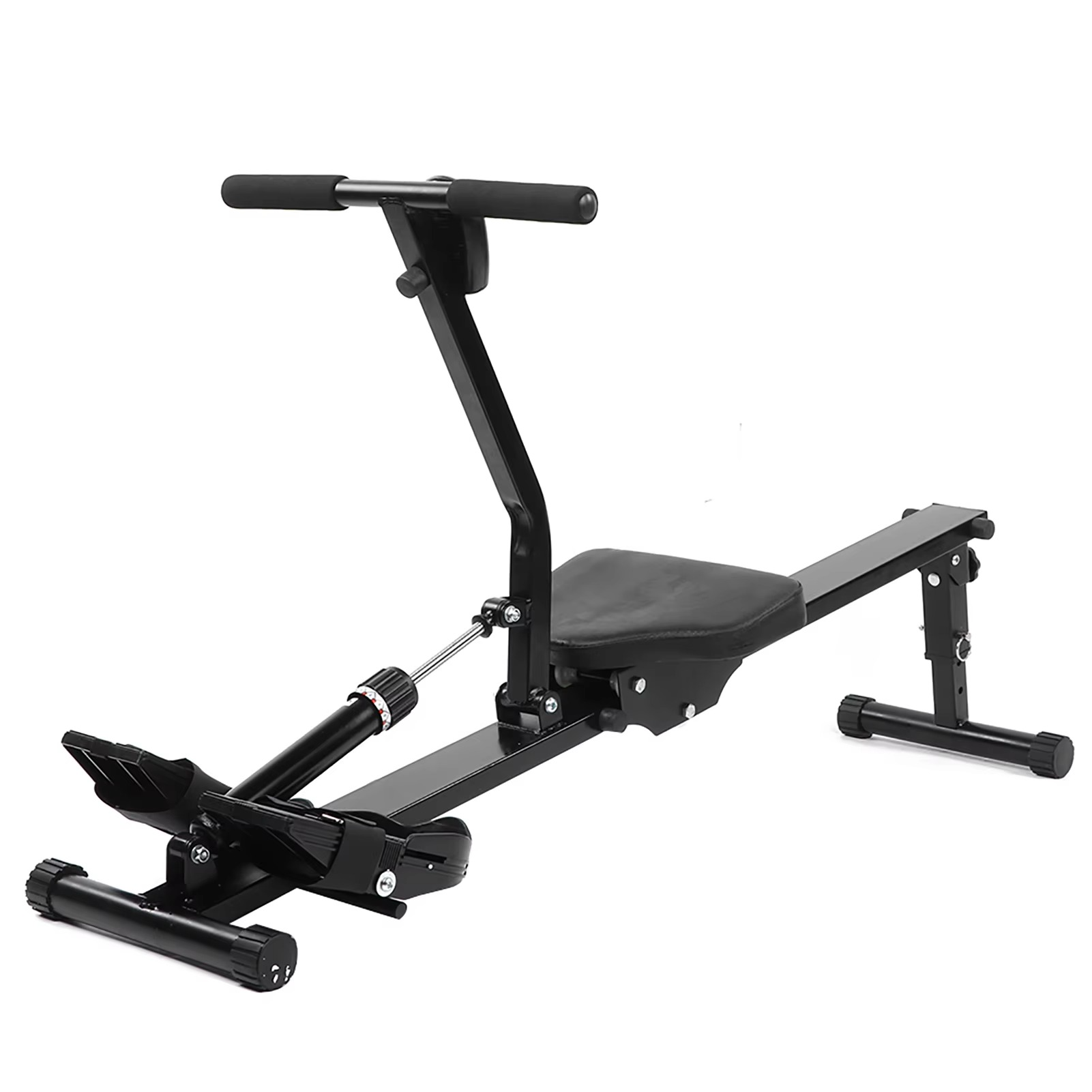 Home Foldable Fitness Rowing Machine Adjustable Resistance Rower with Digital Indicator