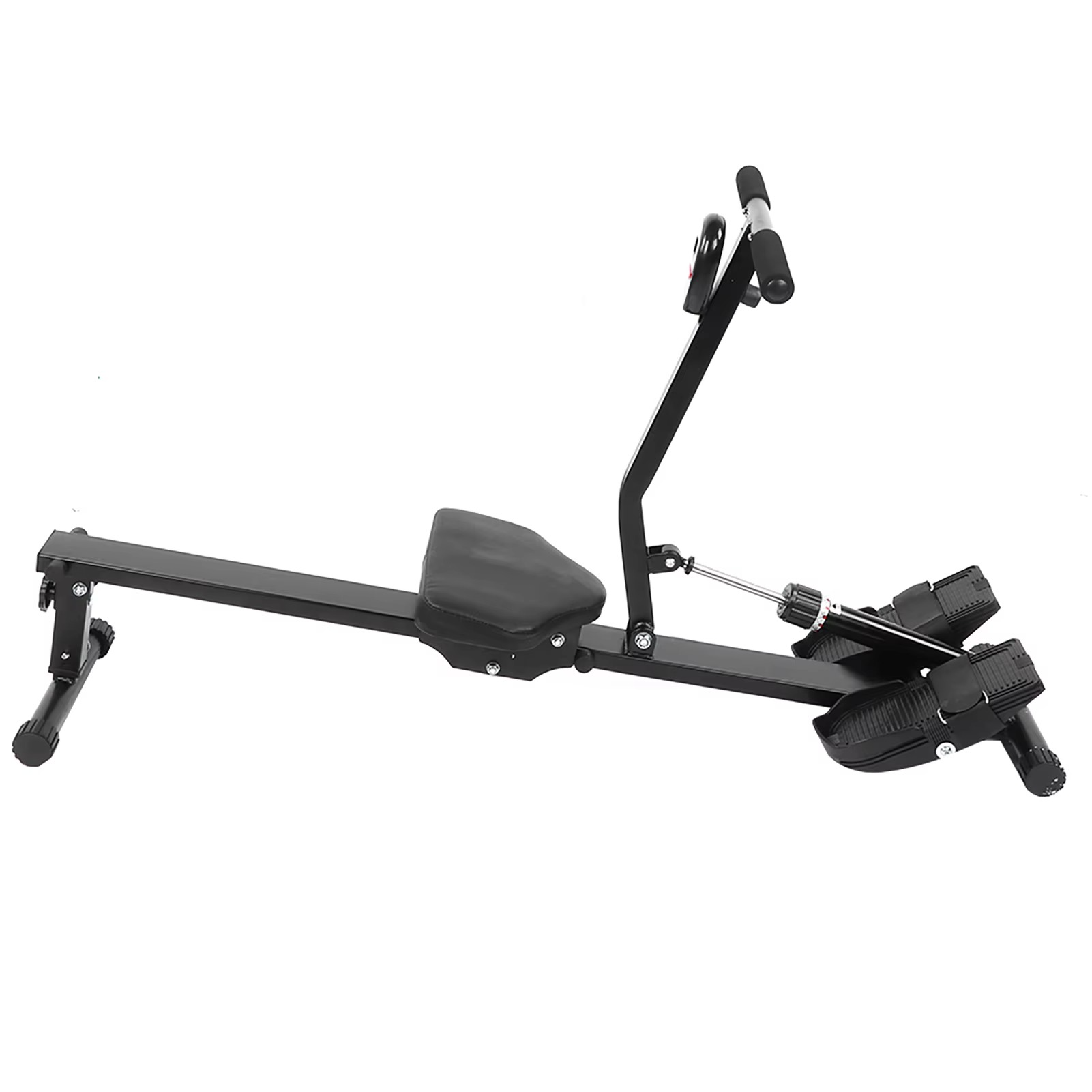 Home Foldable Fitness Rowing Machine Adjustable Resistance Rower with Digital Indicator