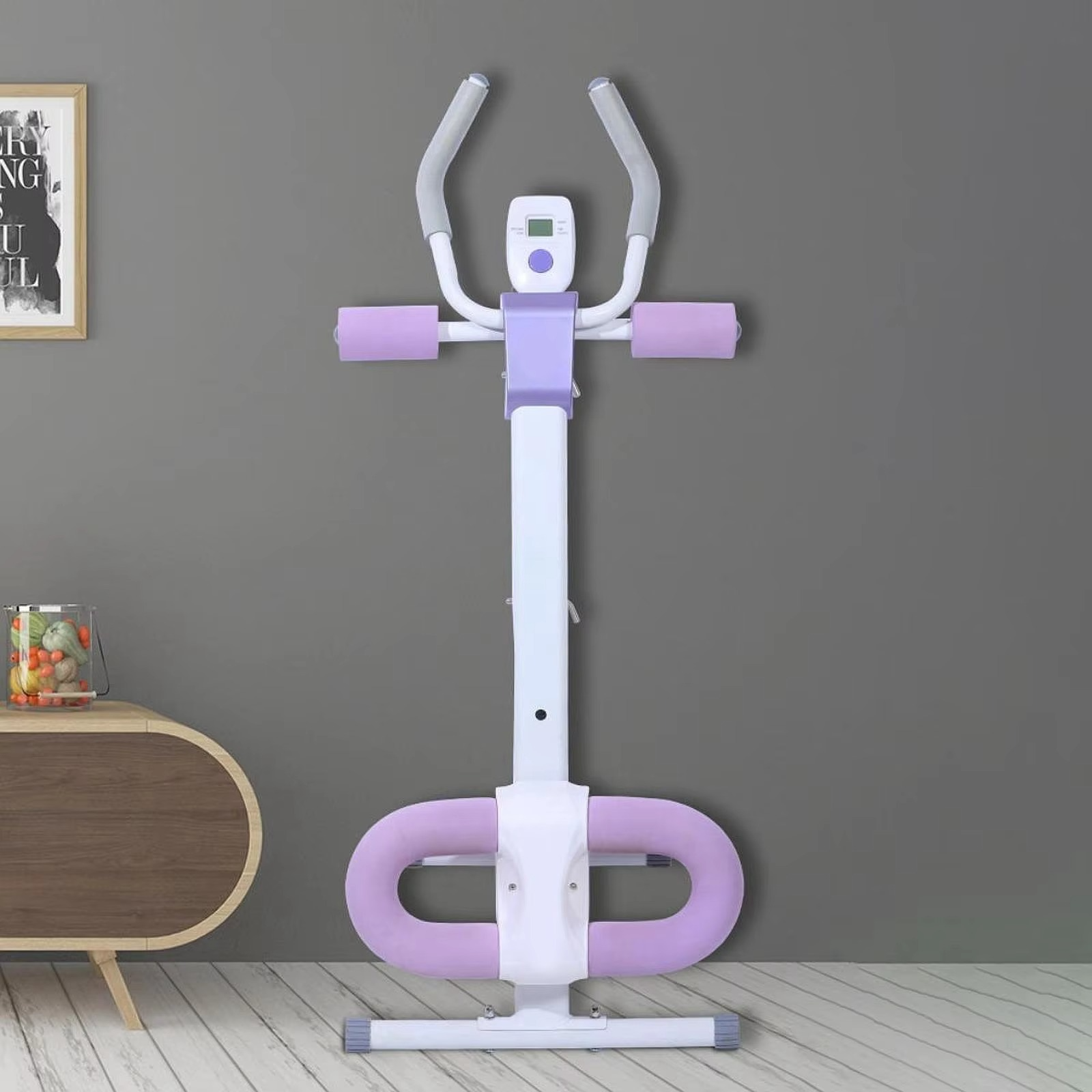 Ab Machine with Counting Function for Women Knee Protection Stomach Workout