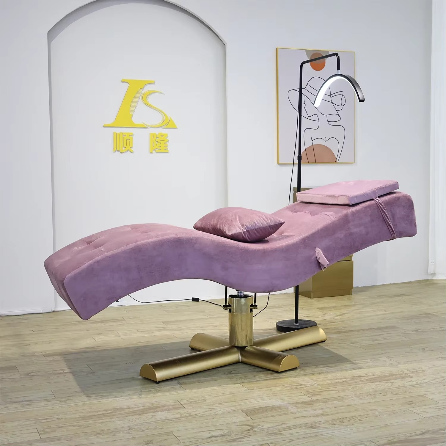 XinSheng Beauty Care Bed Facial Hydrotherapy Head Massage Table Salon Eyelash Beds SPA Furniture Home Use Leisure Lounge Chair