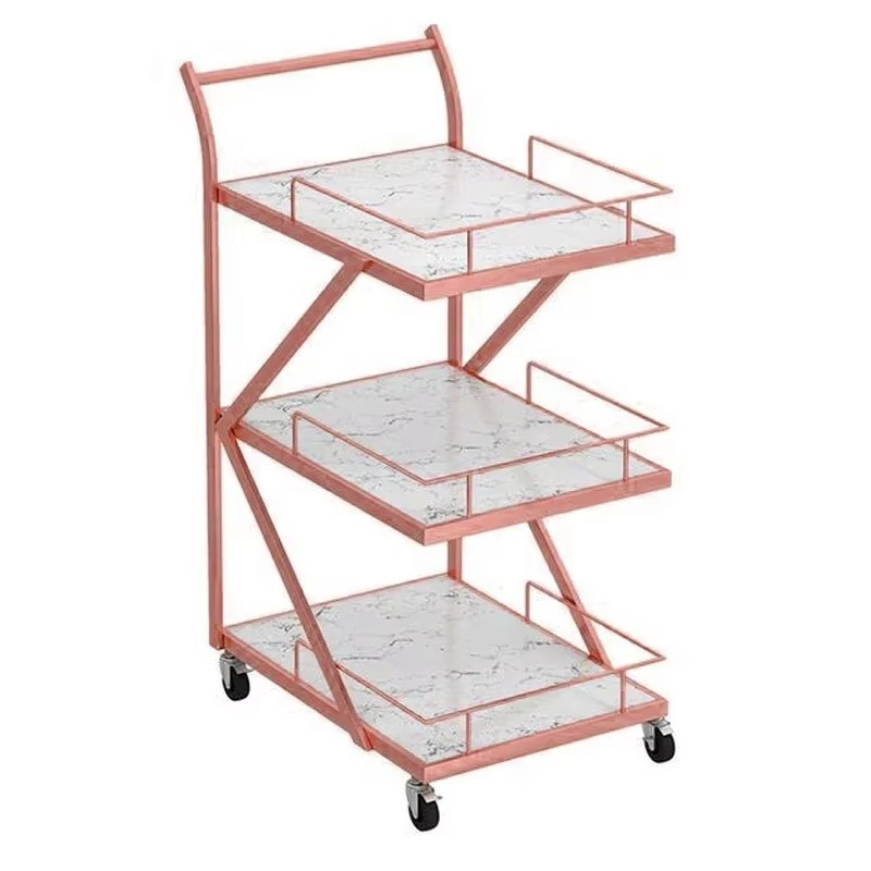 Salon Furniture Trolley Beauty Rolling Cart Makeup Drawer Loading Table Pedicure Lash Wheels Hairdressers Storage Rolling