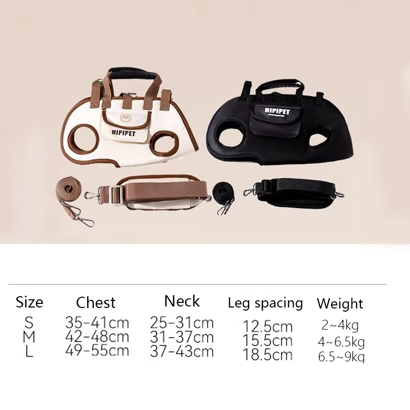 Dog outdoor portable bags crossbody cross back bag lightweight backpack general pets product accessory dogs supplies accessories