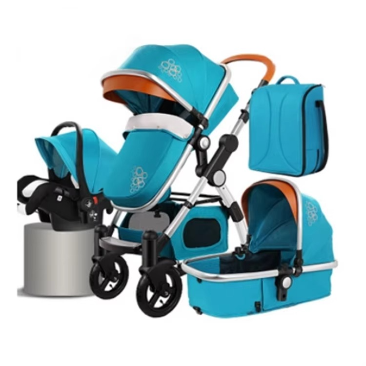 6--36 Months 3 in 1 Luxury Infant Foldable Baby Stroller Poussette Pram