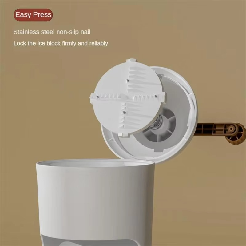 Shaved Ice Machine Small Hand-cranked Ice Machine Practical Broken Hail Ice Machine Reusable Ice Crushers Kitchen Bar Tools