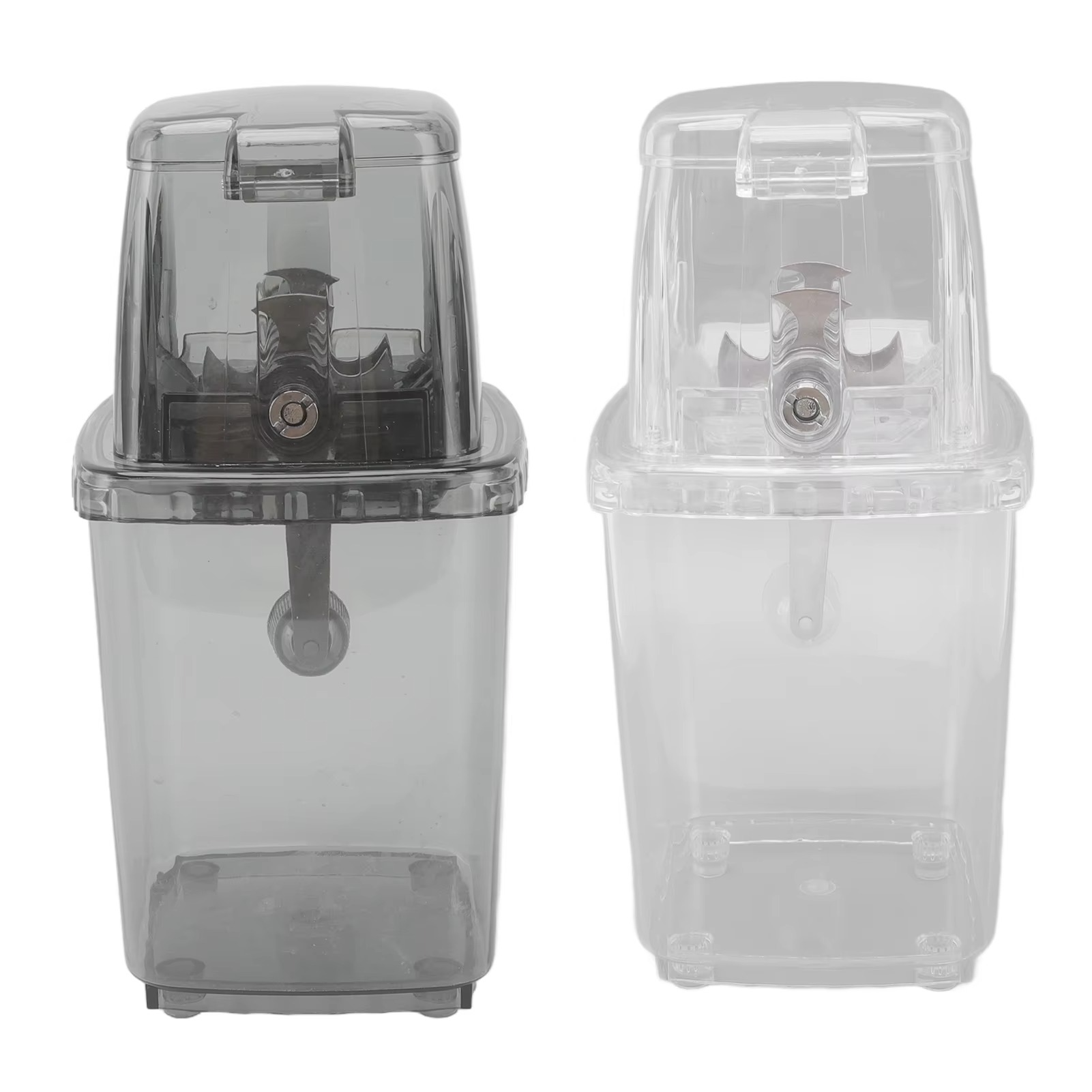 Manual Ice Crusher Small Portable Shaver Hand Operated Snow Cone Machine for Home