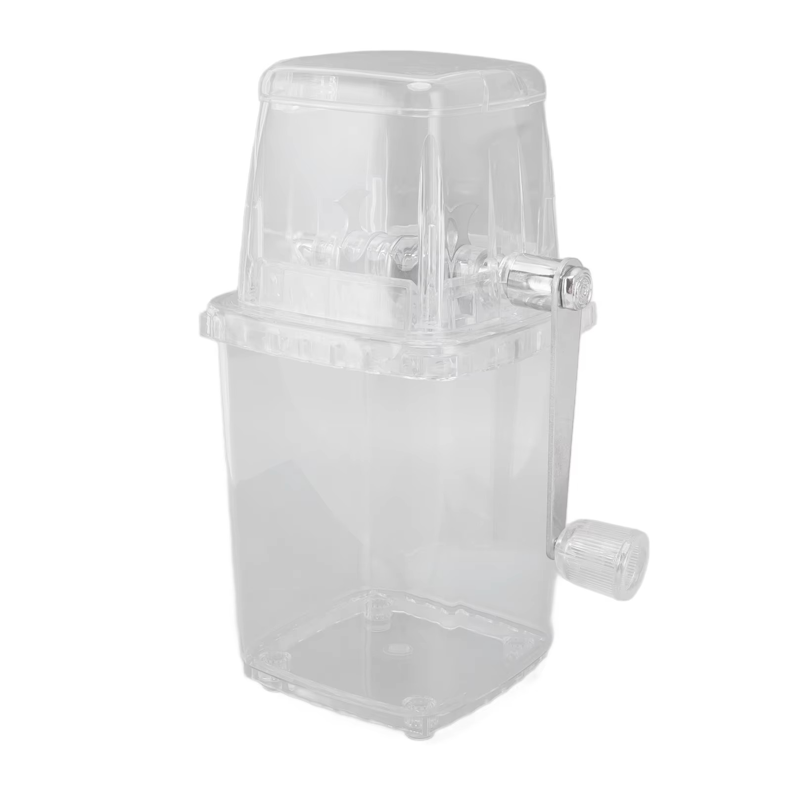Manual Ice Crusher Small Portable Shaver Hand Operated Snow Cone Machine for Home