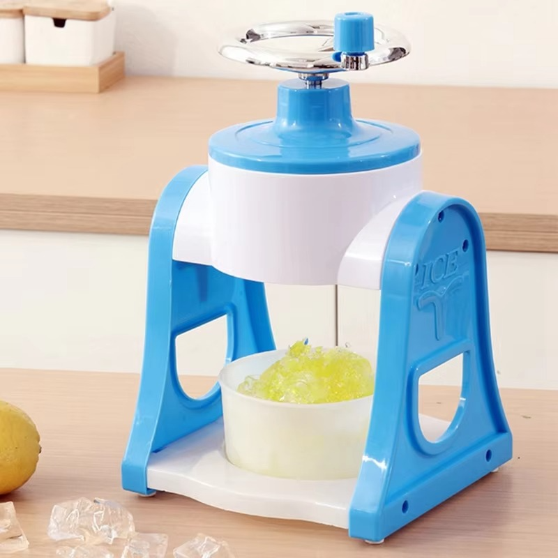 1 PCS Home Small Manual Ice Crusher Summer Hand-Shake Ice And Hail Ice Ice Breaker Make Ice Maker Blue