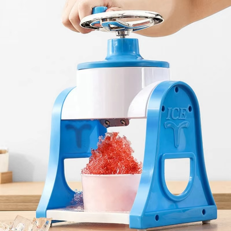 1 PCS Home Small Manual Ice Crusher Summer Hand-Shake Ice And Hail Ice Ice Breaker Make Ice Maker Blue