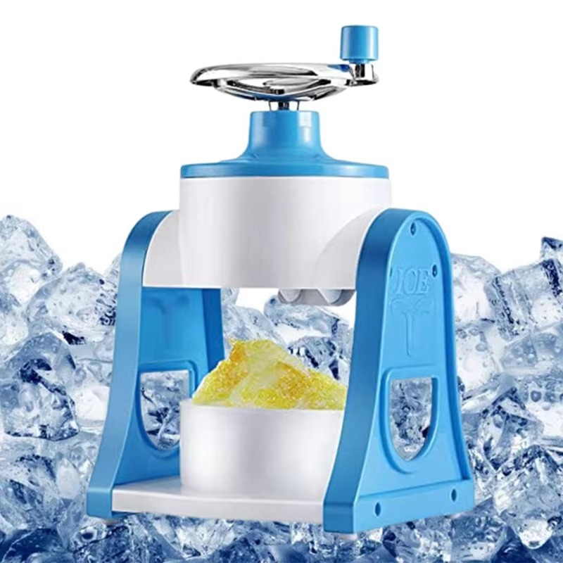 1 PCS Home Small Manual Ice Crusher Summer Hand-Shake Ice And Hail Ice Ice Breaker Make Ice Maker Blue