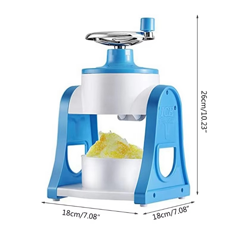 1 PCS Home Small Manual Ice Crusher Summer Hand-Shake Ice And Hail Ice Ice Breaker Make Ice Maker Blue