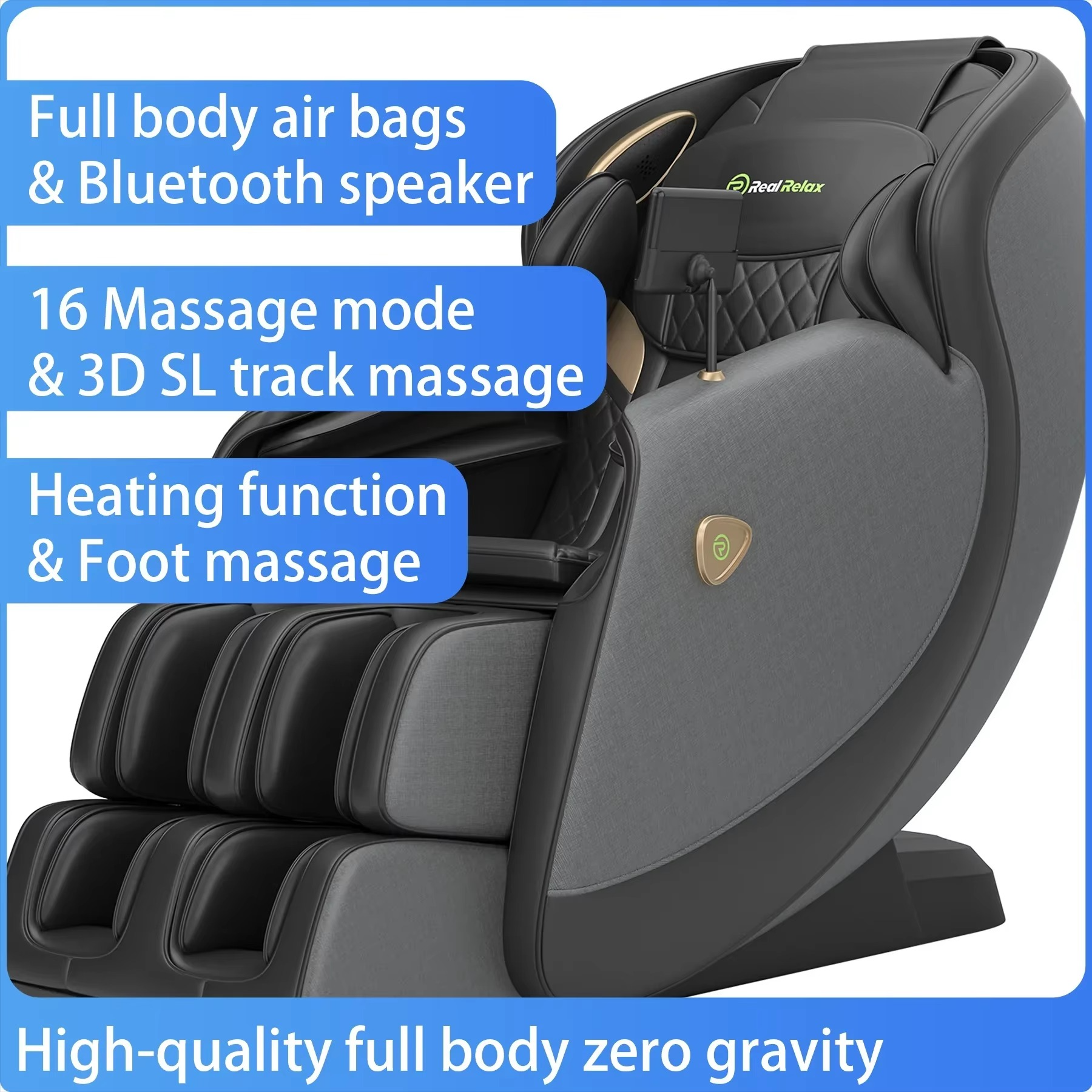 5D Chair Massage 2023 Luxury Ai Music Shiatsu Full Body 4D Zero Gravity Best Quality Air Pressure Massage Chair