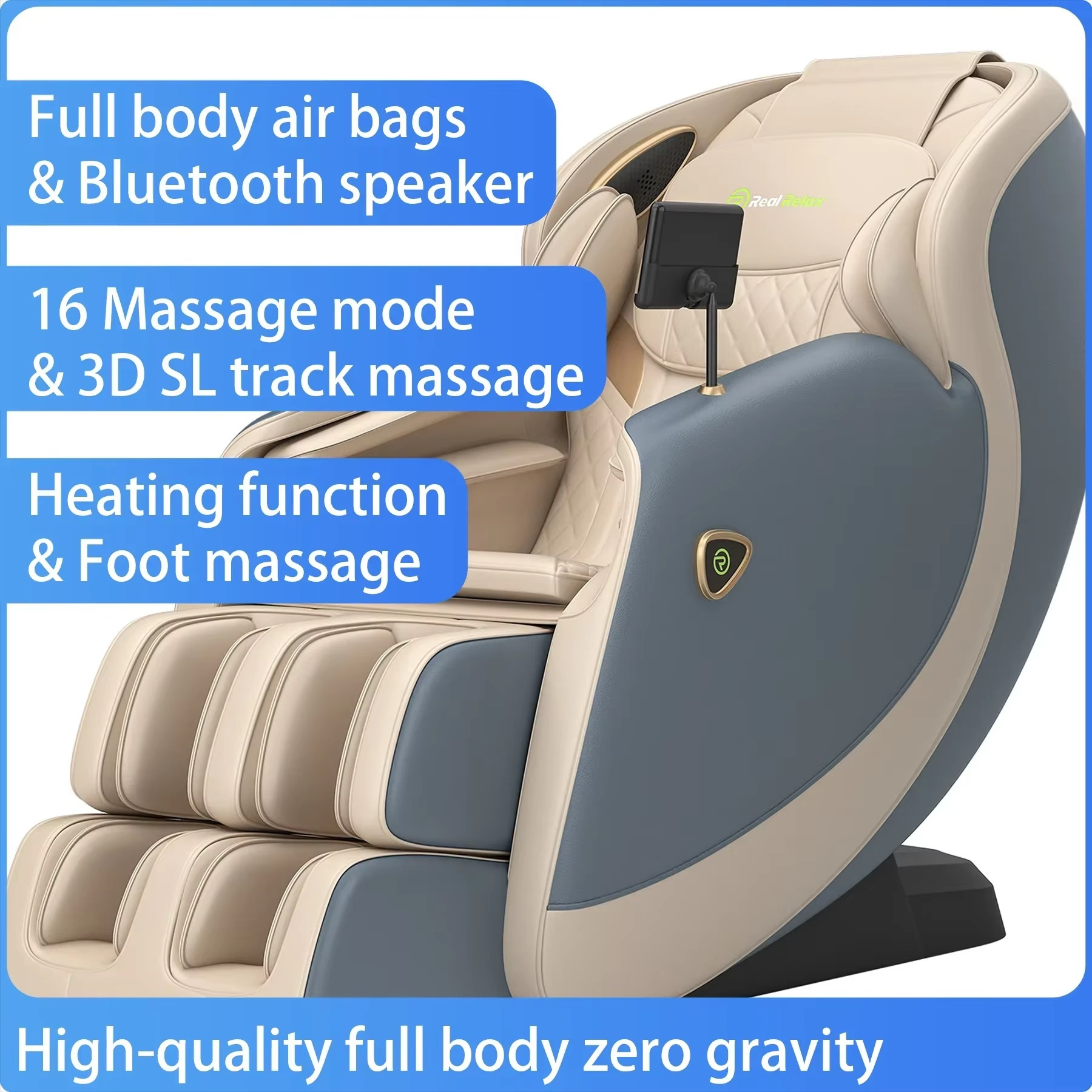 5D Chair Massage 2023 Luxury Ai Music Shiatsu Full Body 4D Zero Gravity Best Quality Air Pressure Massage Chair