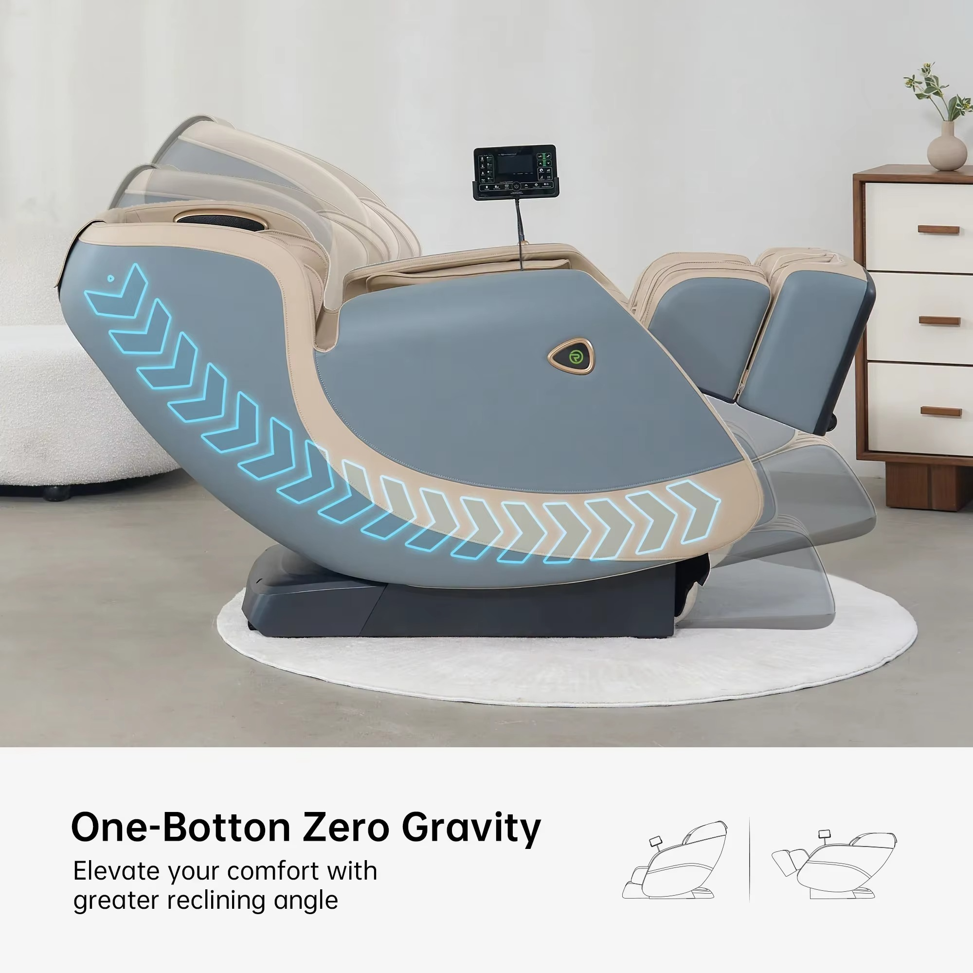 5D Chair Massage 2023 Luxury Ai Music Shiatsu Full Body 4D Zero Gravity Best Quality Air Pressure Massage Chair