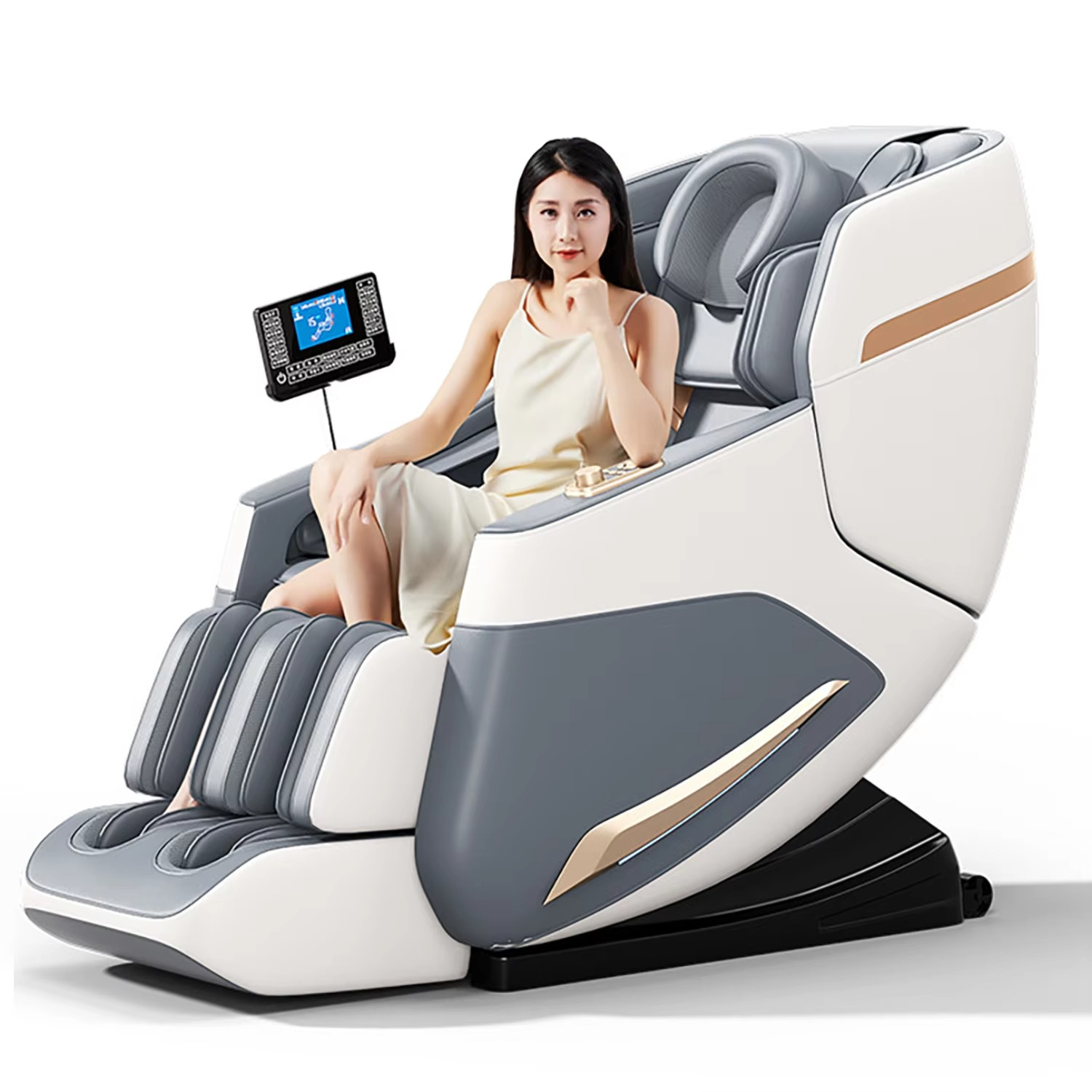 2025 massage chair 4d zero gravity with heat Imitation Human Hands Kneading Heating Waist Buttocks Massage Pain Relief Warranty
