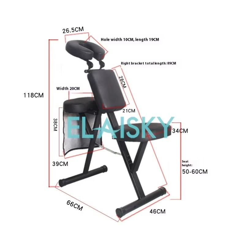 Multi Function Foldable Massage Bed Chair Equipment for TuiNa Gua Sha Treatment Tattoo Acupuncture Health Chair Salon Furniture