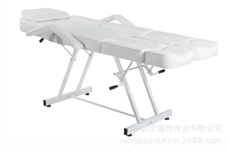 Massage bed, beauty bed, beauty chair, hair salon chair, black and white massage chair, adjustable split massage chair