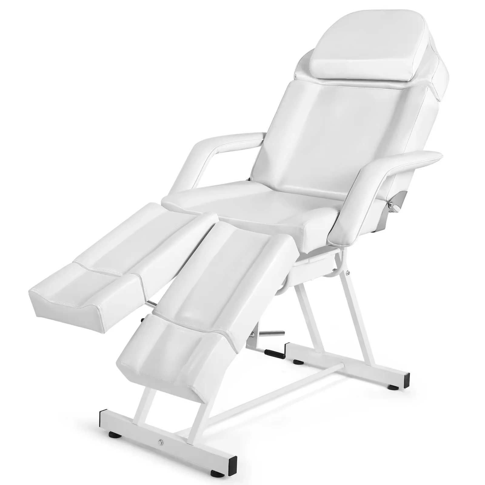 White/Black Multifunction Salon Massage Table Split Legs Facial Bed Salon Tattoo Chair